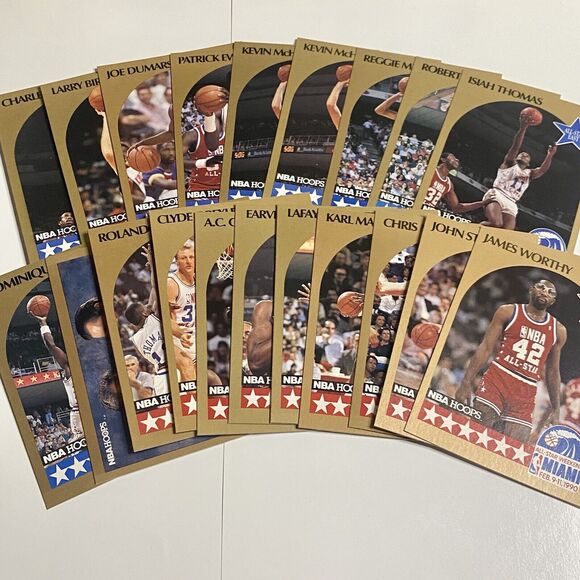1990-91 Basketball Hoops All-Star Weekend 20 Card Set Barkley Dumars & many HOF - Picture 1 of 7